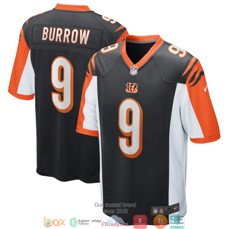 Cincinnati Bengals Joe Burrow Black Football Jersey 3 Cincinnati Bengals Joe Burrow Black Football Jersey word3