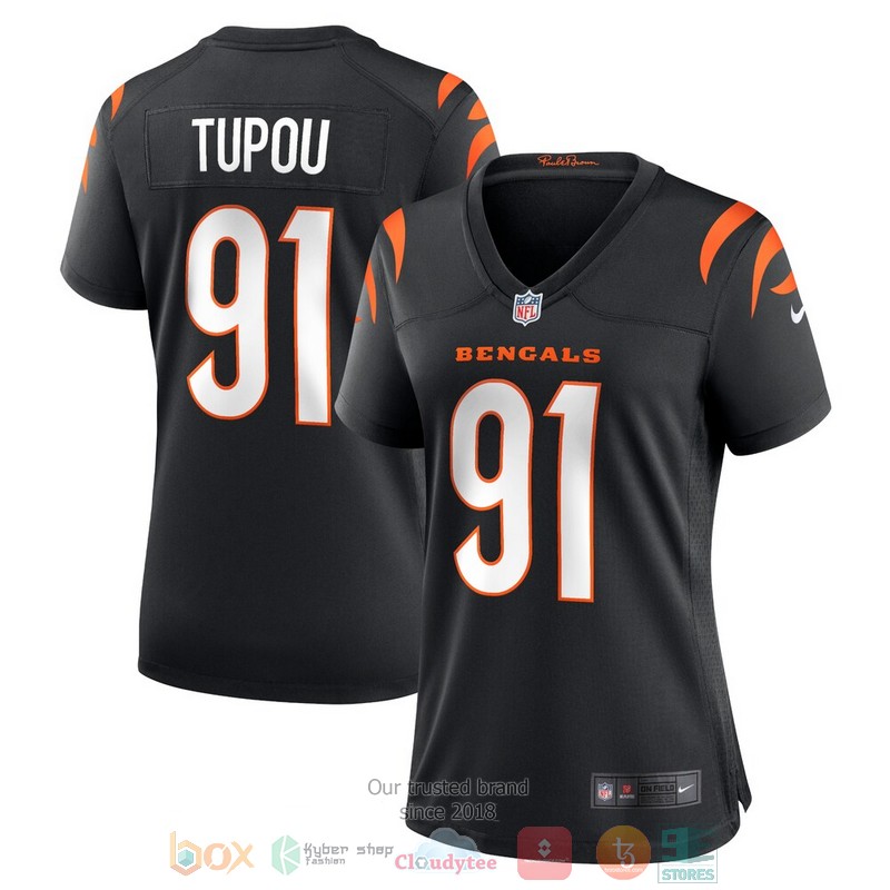 NEW Cincinnati Bengals Josh Tupou Black Football Jersey 3 NEW Cincinnati Bengals Josh Tupou Black Football Jersey word3