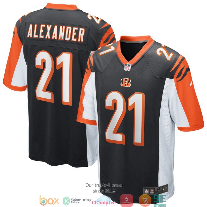 Cincinnati Bengals Mackensie Alexander Black Football Jersey 1 Cincinnati Bengals Mackensie Alexander Black Football Jersey word2