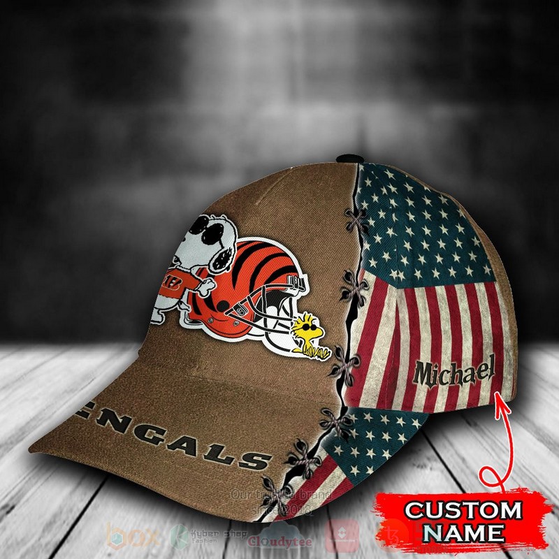BEST Cincinnati Bengals Snoopy NFL Team Custom Name 3D Cap 2 BEST Cincinnati Bengals Snoopy NFL Team Custom Name 3D Cap word1