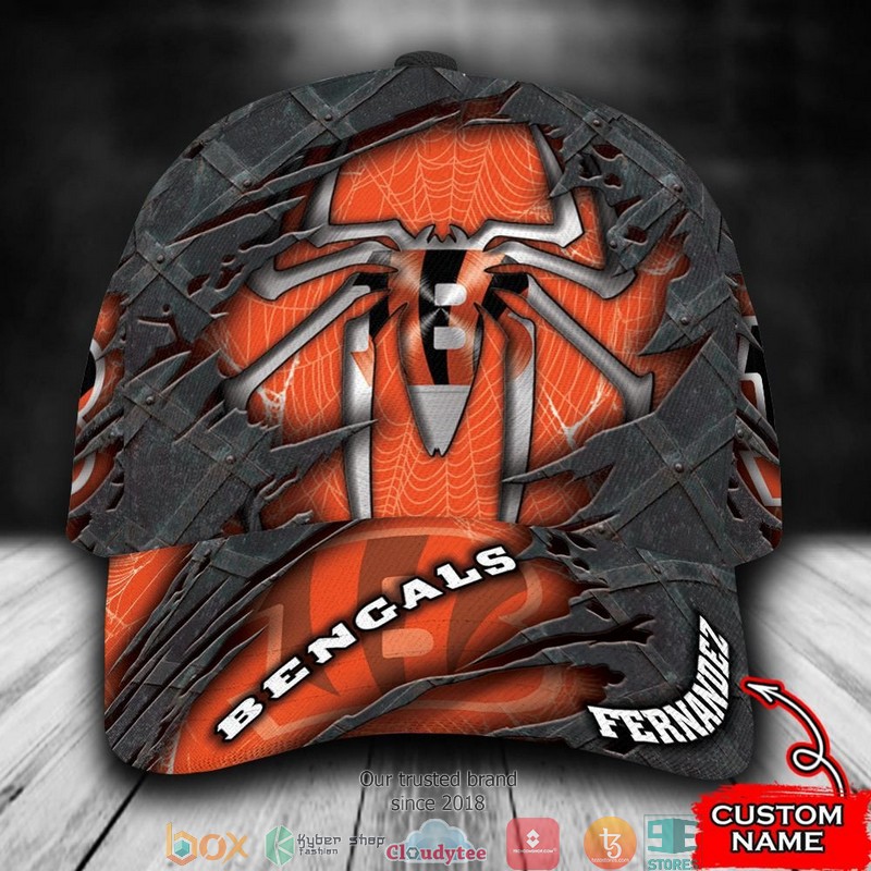 Cincinnati Bengals Spider Man NFL Custom Name Cap word2