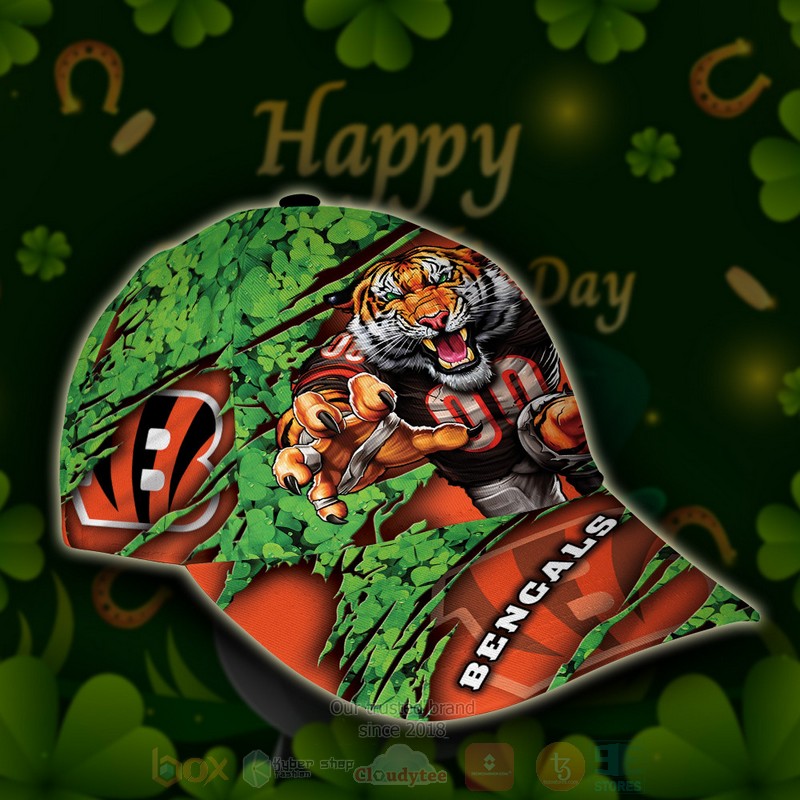 BEST Cincinnati Bengals St Patrick Day Mascot Custom Classic Cap 2 BEST Cincinnati Bengals St Patrick Day Mascot Custom Classic Cap word2