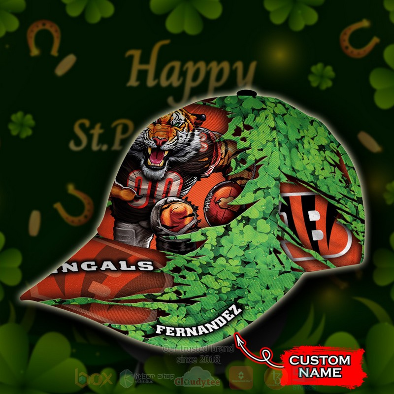BEST Cincinnati Bengals St Patrick Day Mascot Custom Classic Cap 3 BEST Cincinnati Bengals St Patrick Day Mascot Custom Classic Cap word2