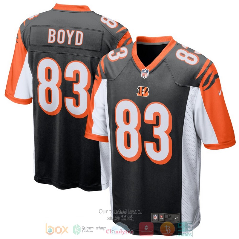 NEW Cincinnati Bengals Tyler Boyd Black Team Football Jersey 3 NEW Cincinnati Bengals Tyler Boyd Black Team Football Jersey word2