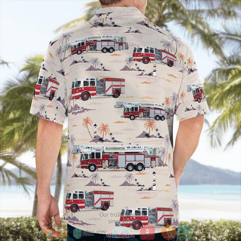City of Bloomington IN - Fire Department Aloha Shirt 2 City of Bloomington IN - Fire Department Aloha Shirt word3