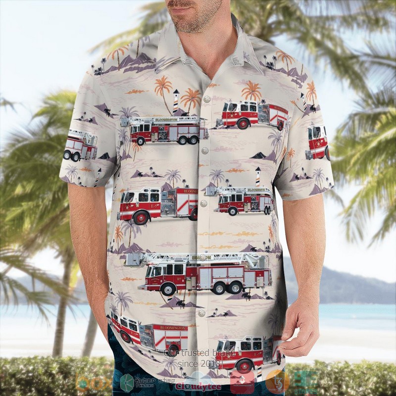 City of Bloomington IN - Fire Department Aloha Shirt 4 City of Bloomington IN - Fire Department Aloha Shirt word3