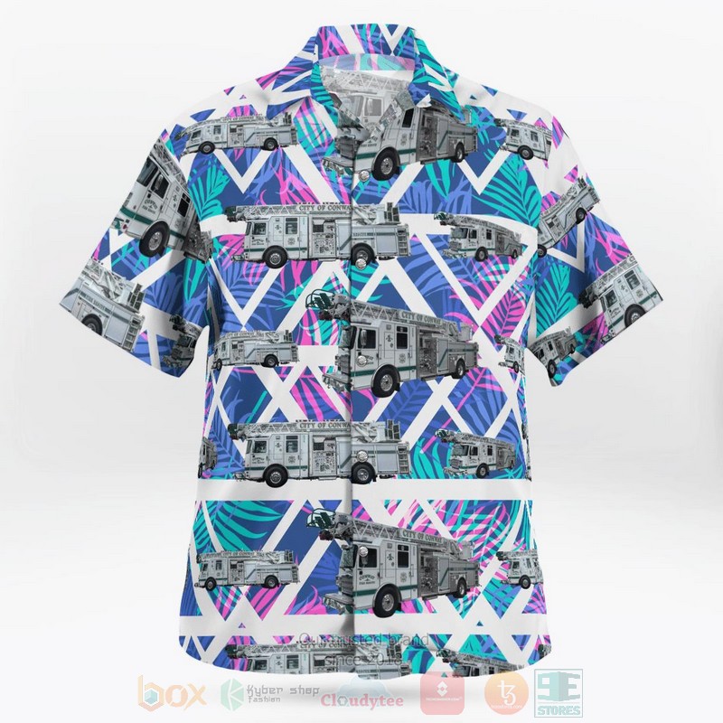 BEST City of Conway Fire Department 3D Aloha Shirt 3 BEST City of Conway Fire Department 3D Aloha Shirt word2