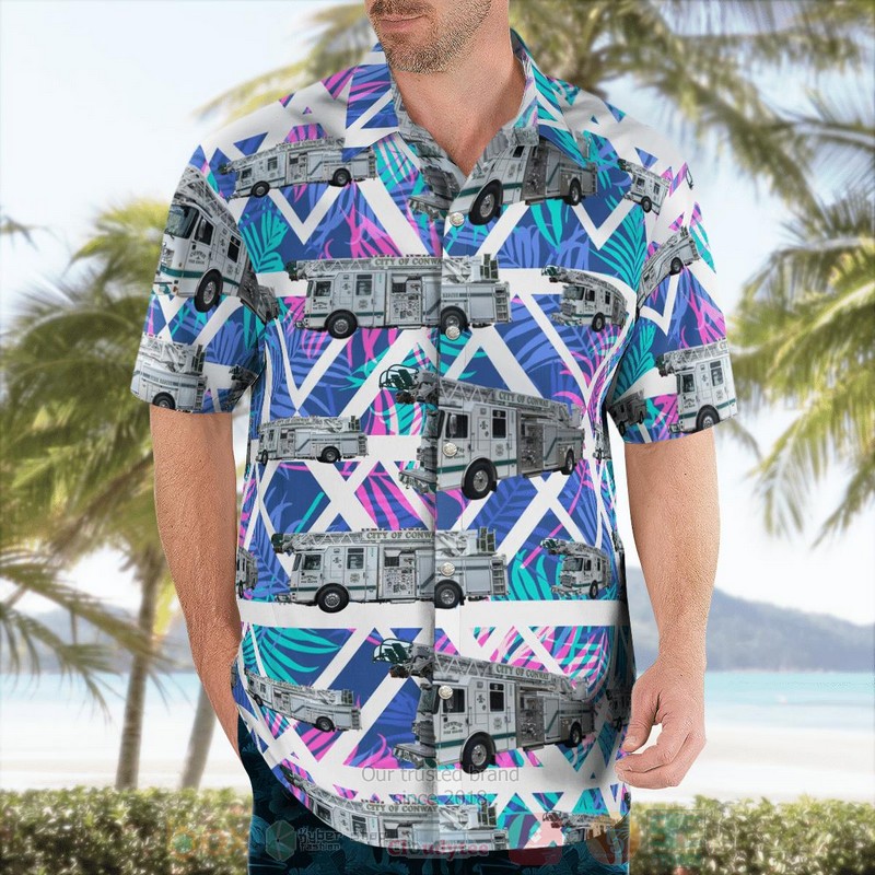 BEST City of Conway Fire Department 3D Aloha Shirt 4 BEST City of Conway Fire Department 3D Aloha Shirt word2