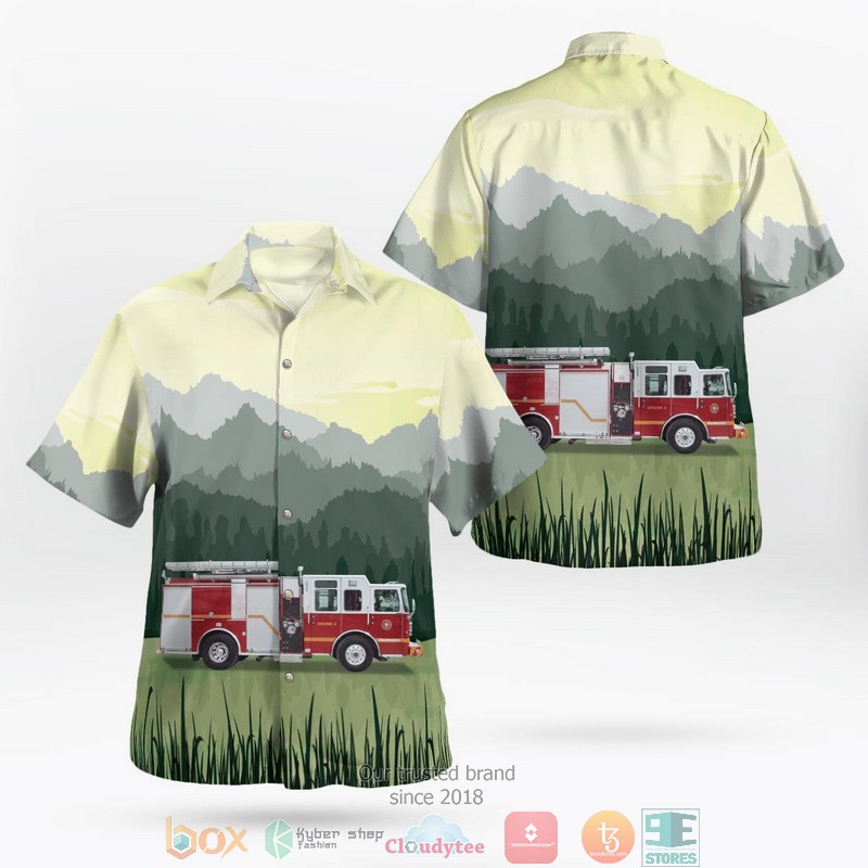 City of Fredericton New Brunswick Canada Fredericton Fire Department Aloha Shirt word3