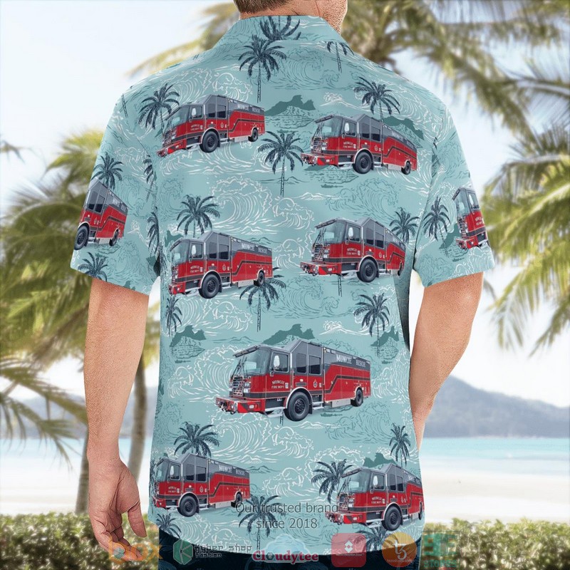 City of Muncie Fire Dept Aloha Shirt 2 City of Muncie Fire Dept Aloha Shirt word1