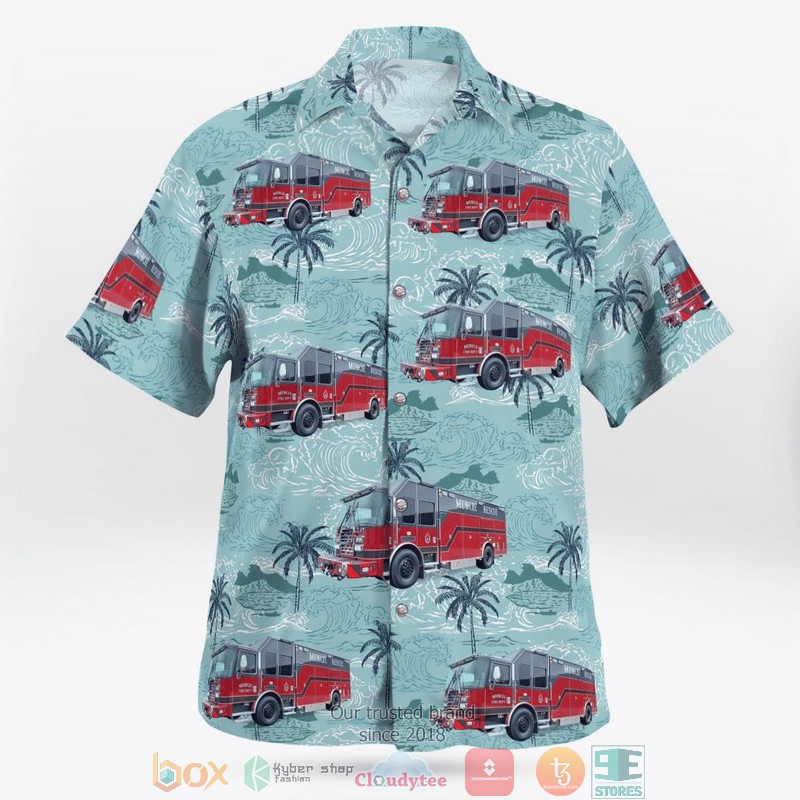 City of Muncie Fire Dept Aloha Shirt 3 City of Muncie Fire Dept Aloha Shirt word1