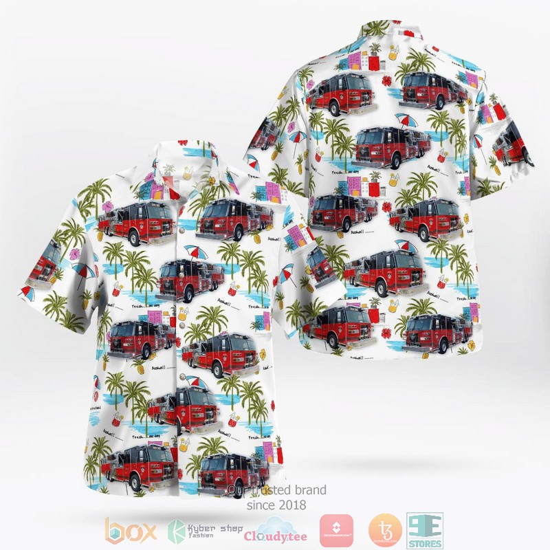 City of New Bern Fire-Rescue Hawaii 3D Shirt