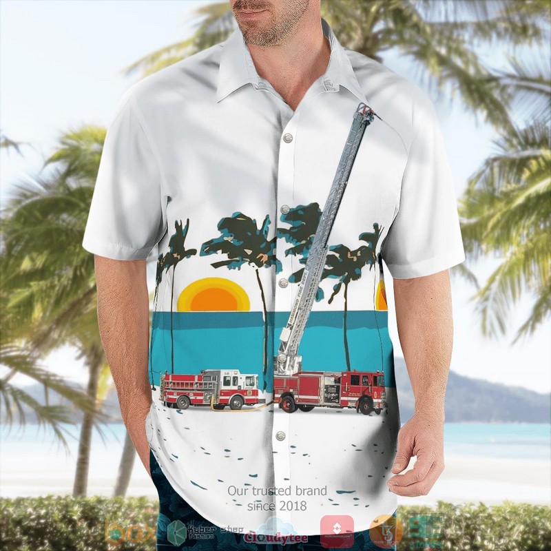 NEW City of a Hammond Fire Department Aloha Shirt 3 NEW City of a Hammond Fire Department Aloha Shirt word3