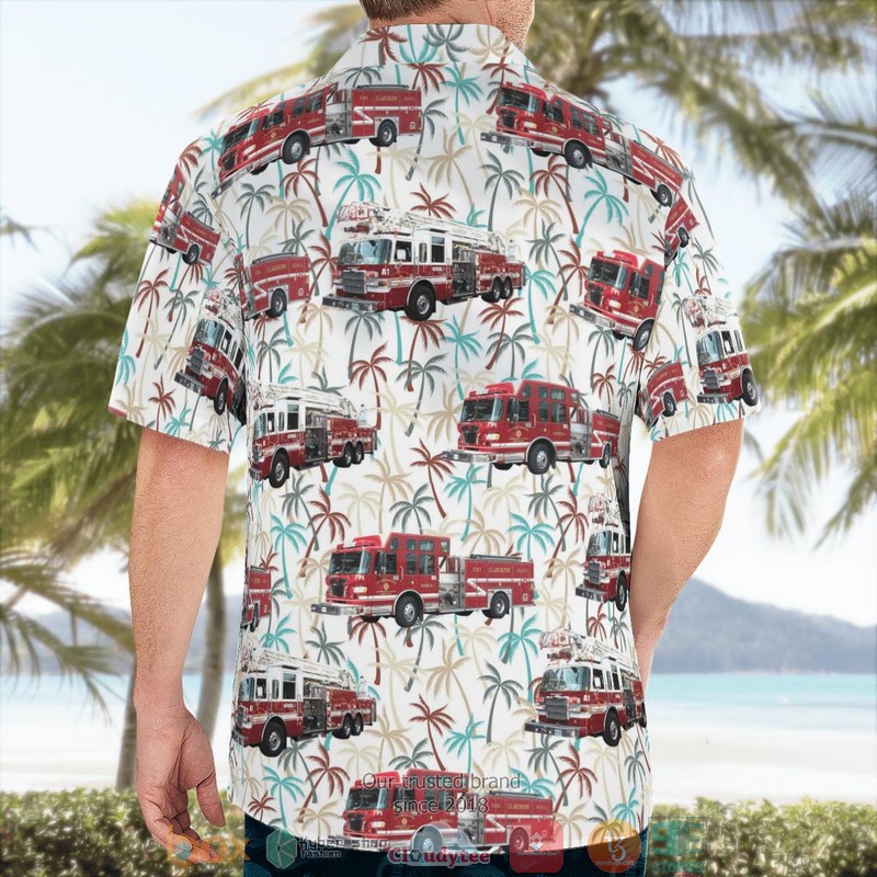 Clarington Emergency and Fire Services Ontario Canada Fleet Aloha Shirt word3
