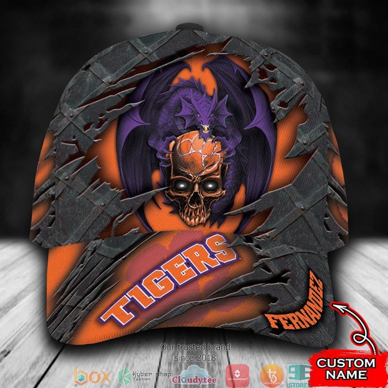 Clemson Tigers Dragon NCAA1 Custom Name Cap 1 Clemson Tigers Dragon NCAA1 Custom Name Cap word1