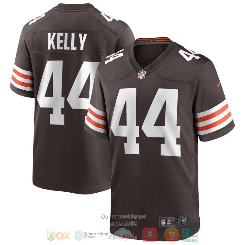 NEW Cleveland Browns Leroy Kelly Brown Game Retired Player Football Jersey word2