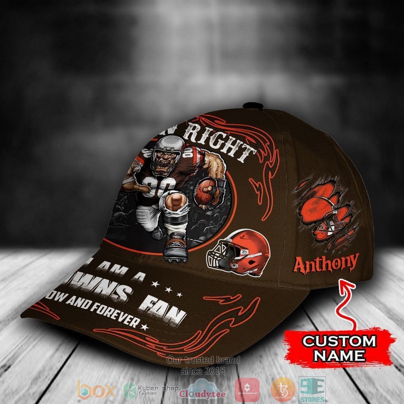 Cleveland Browns Mascot NFL Custom Name Cap 2 Cleveland Browns Mascot NFL Custom Name Cap word1