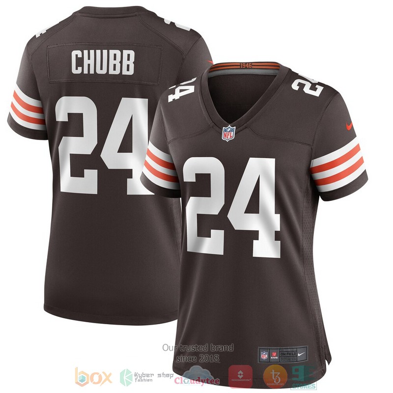 NEW Cleveland Browns Nick Chubb Brown Football Jersey 6