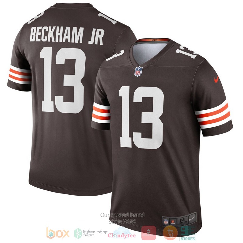 NEW Cleveland Browns Odell Beckham Jr. Brown Legend Football Jersey 3