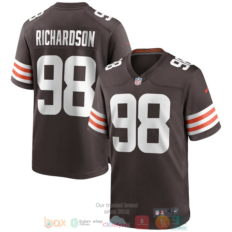 NEW Cleveland Browns Sheldon Richardson 98 Brown Football Jersey 3