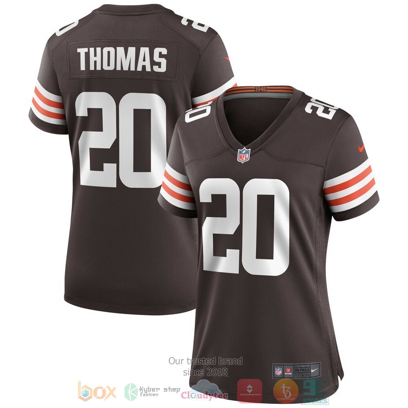 NEW Cleveland Browns Tavierre Thomas Brown Football Jersey 5