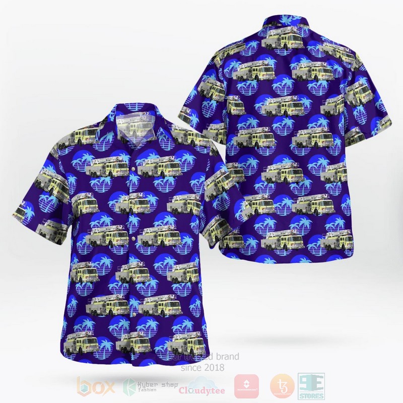 BEST Coatesville, Chester County, Pennsylvania, Coatesville Fire Department 3D Aloha Shirt word1