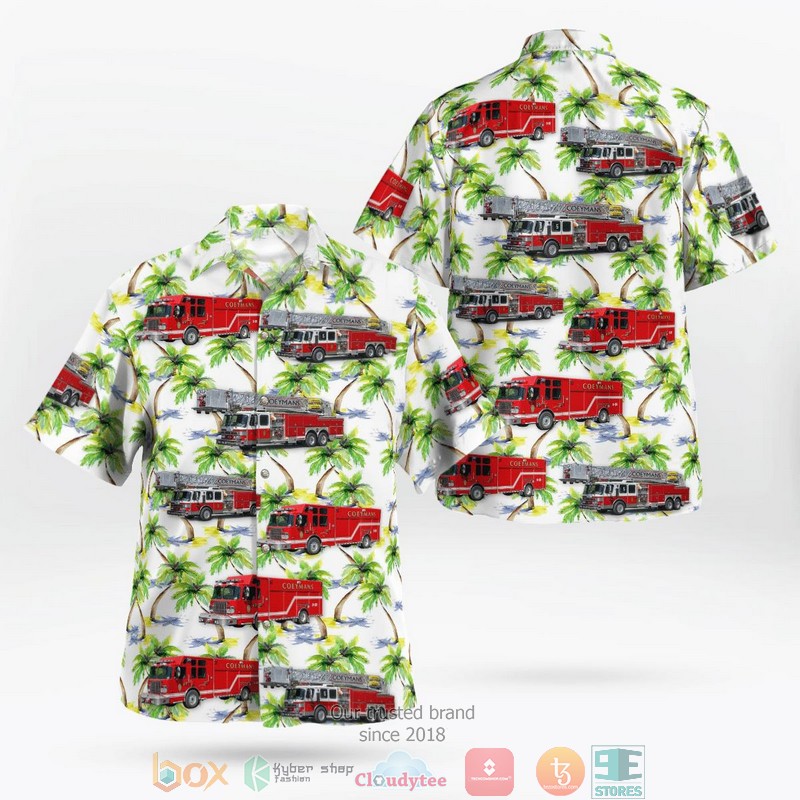 Coeymans New York Coeymans Fire Department Hawaii 3D Shirt word2