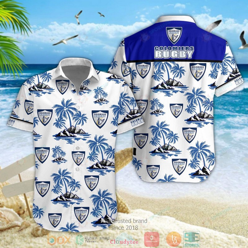 Colomiers Rugby Hawaiian shirt, short word1