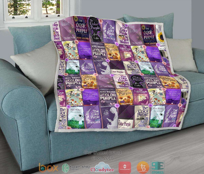 Color Purple Book Covers Quilt word2
