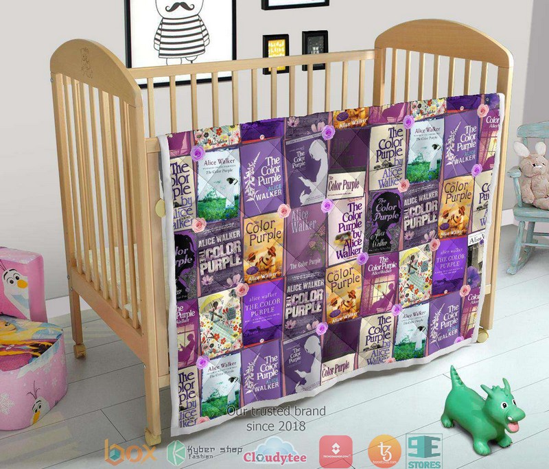 Color Purple Book Covers Quilt word2