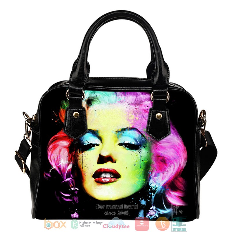 Colorful Marilyn Monroe Leather Handbag
