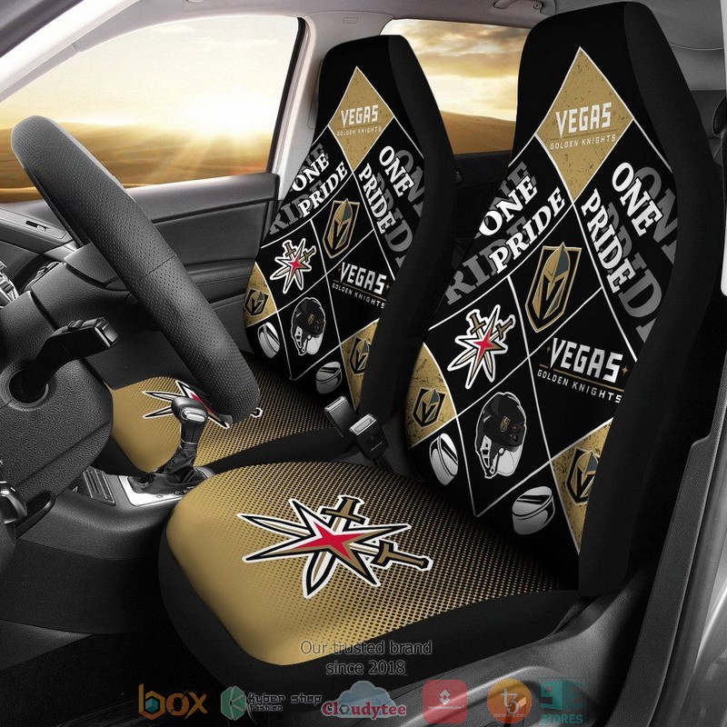 Colorful Pride Flag Vegas Golden Knights Limited Car Seat Covers