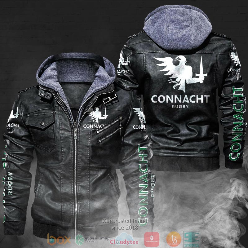 NEW Connacht Rugby PU Leather Jacket 2 NEW Connacht Rugby PU Leather Jacket word1