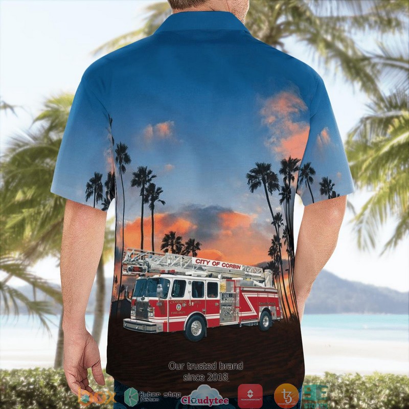 Corbin Fire Department Corbin Kentucky Hawaiian Shirt word3