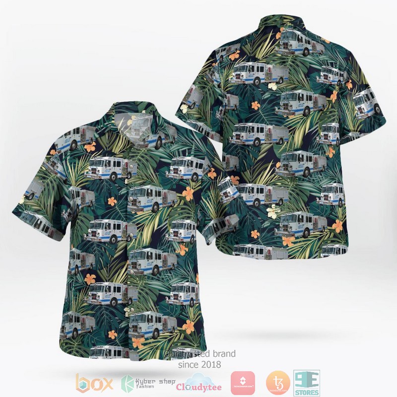 Cossayuna Volunteer Fire Department New York Aloha Shirt