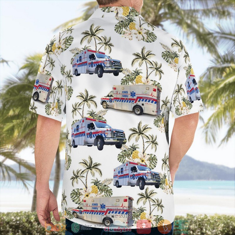 NEW Cote Saint-Luc EMS Cote Saint-Luc QC Canada Quebec Aloha Shirt word3