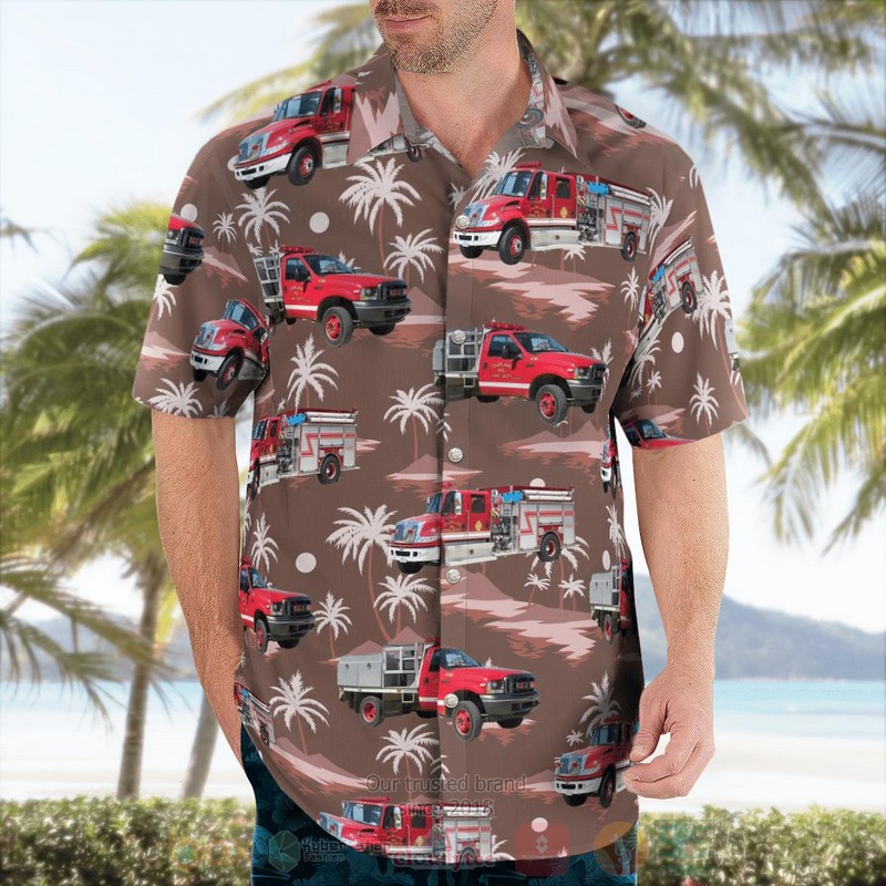 BEST Coupland, Texas, Coupland Volunteer Fire Department-Williamson County ESD 10 3D Aloha Shirt word2