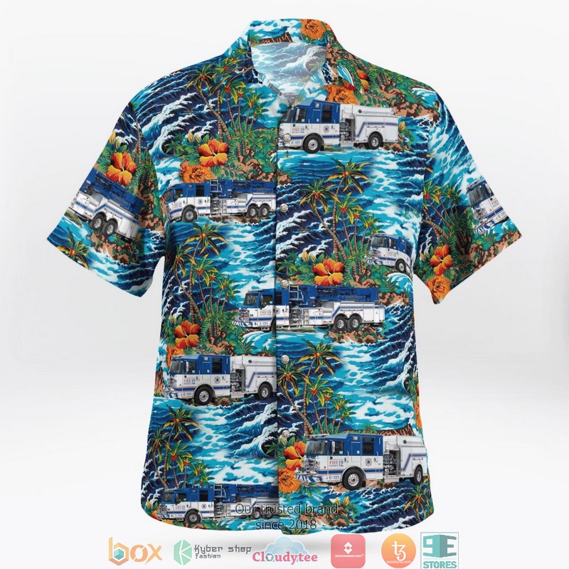 Covington Louisiana St Tammany Parish Fire Protection District No 12 Hawaiian Shirt word2
