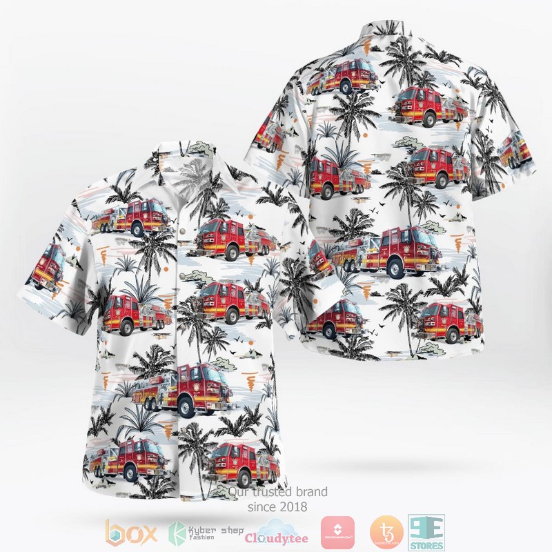 Coweta County Fire Rescue Hawaii 3D Shirt