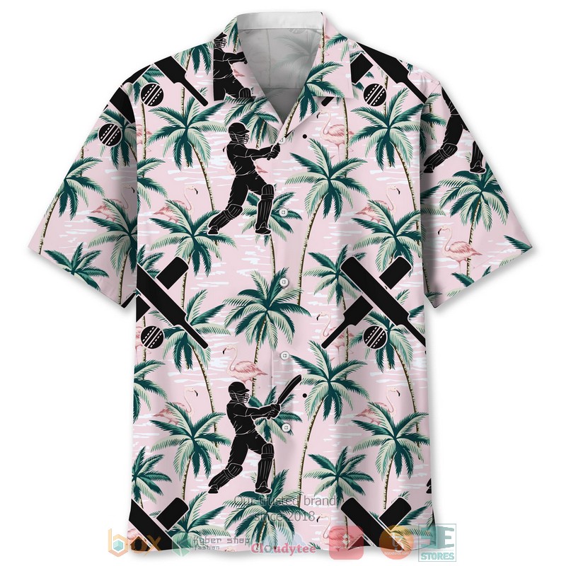 NEW Cricket Tropical Pink Hawaiian Shirt word3
