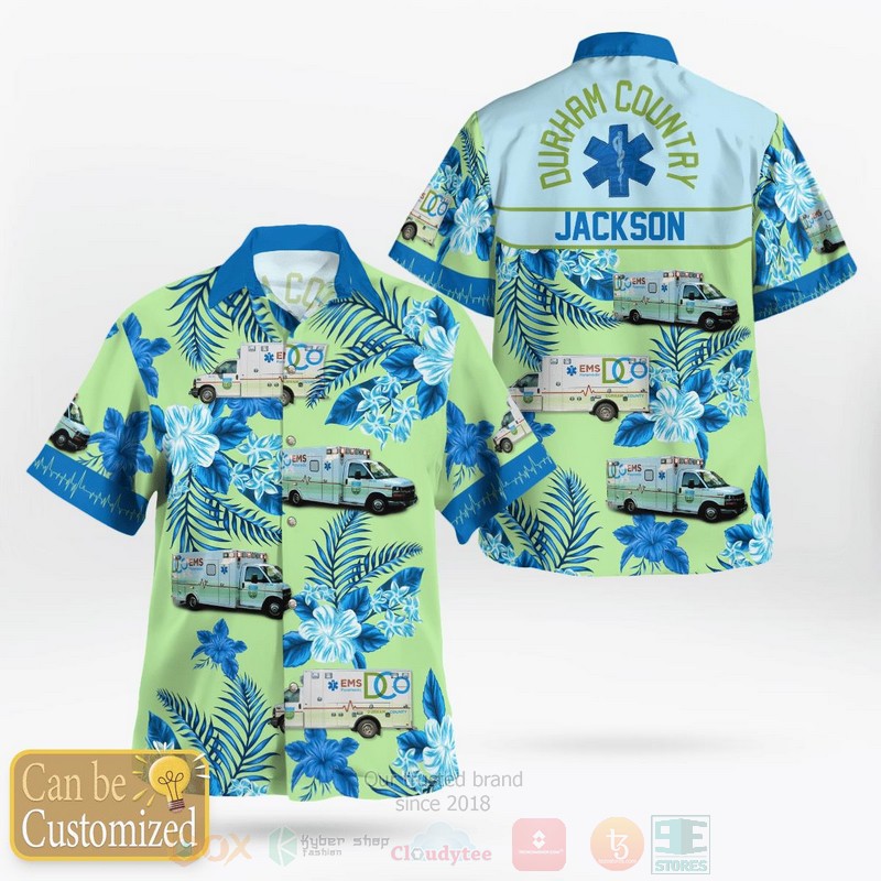 BEST Custom Name Durham County Emergency Medical Services 3D Aloha Shirt 1