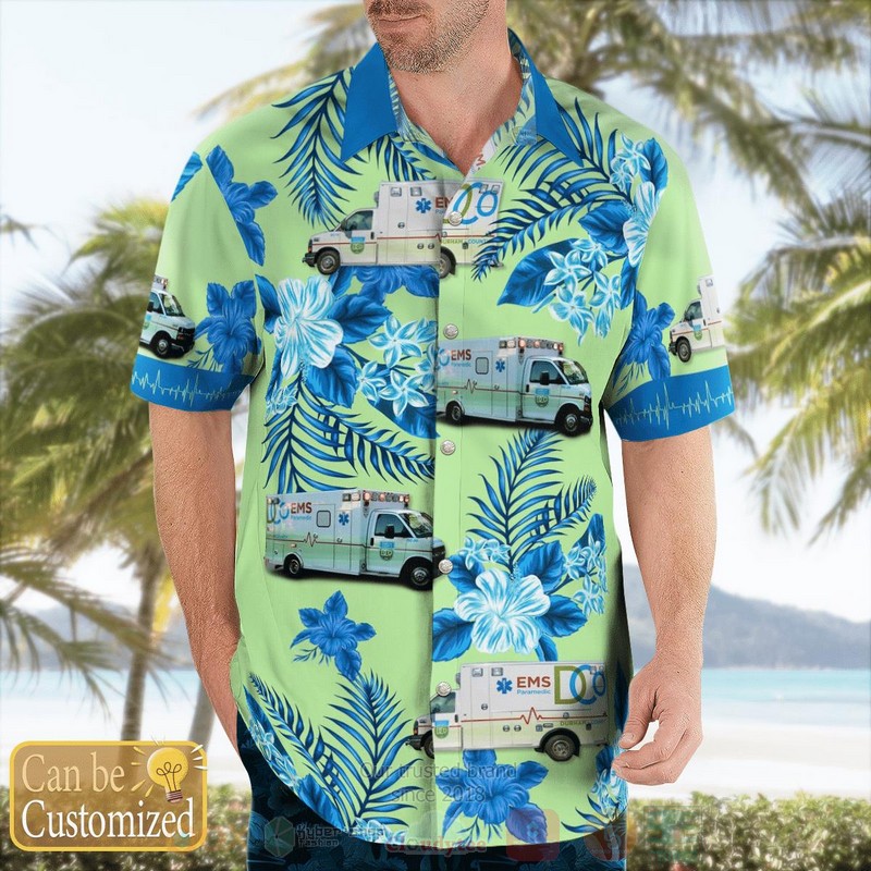 BEST Custom Name Durham County Emergency Medical Services 3D Aloha Shirt 7