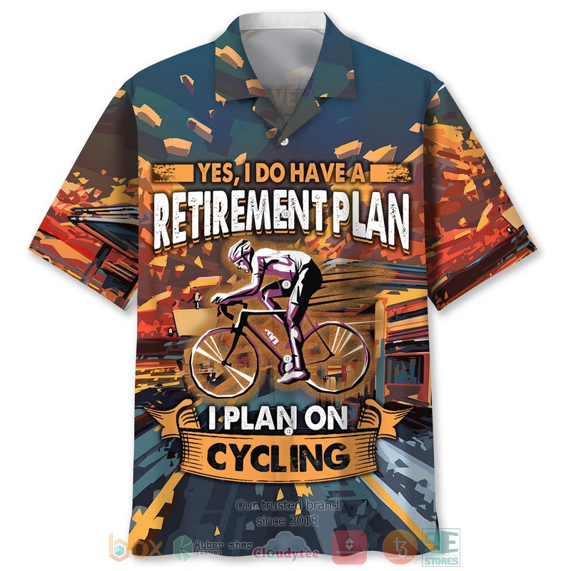 NEW Cycling Yes I do have a Retirement Plan Hawaiian Shirt 8