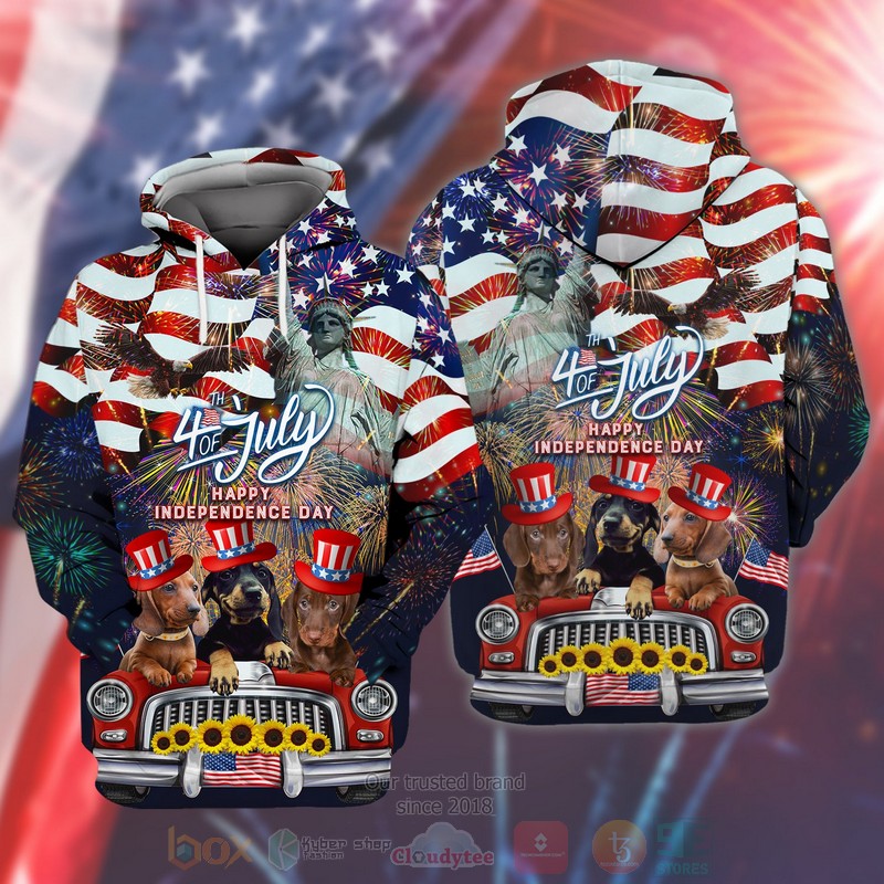 BEST Dachshund American 4th of July Happy Independence 3D Printing Shirt, Hoodie 3 BEST Dachshund American 4th of July Happy Independence 3D Printing Shirt, Hoodie word2
