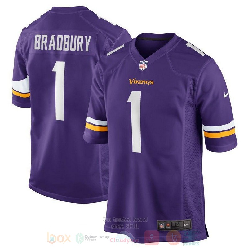 BEST Garrett Bradbury Minnesota Vikings 2019 Draft First Round Pick Purple Jersey Football word1