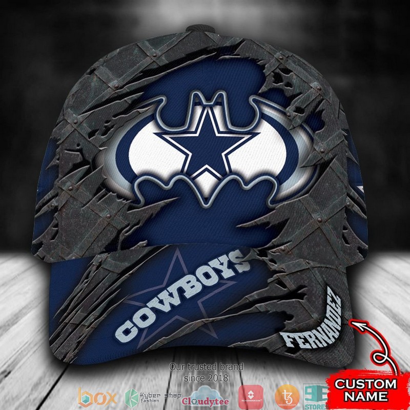 Dallas Cowboys Batman NFL Custom Name Cap word1