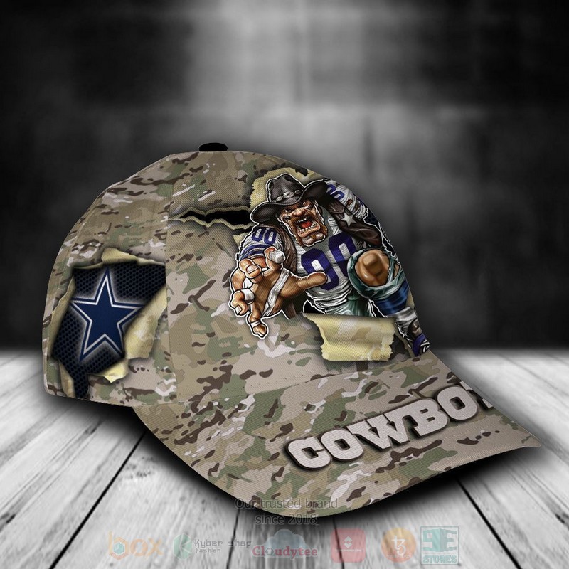 BEST Dallas Cowboys Camo Mascot NFL Team Custom Name 3D Cap 3 BEST Dallas Cowboys Camo Mascot NFL Team Custom Name 3D Cap word1