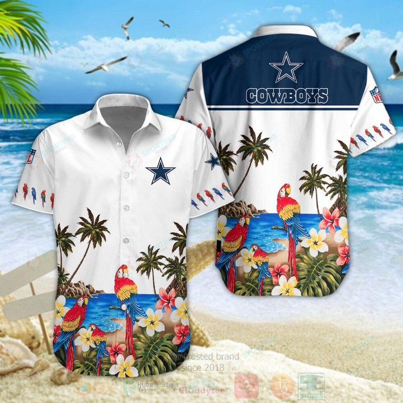 BEST Dallas Cowboys NFL Parrot Aloha Hawaiian Shirt