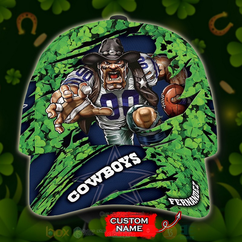 BEST Dallas Cowboys St Patrick Day Mascot Custom Classic Cap word2