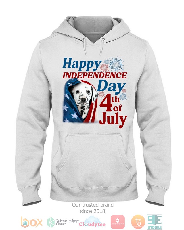 Dalmatian Happy Independence Day 4th Of July Shirt, Hoodie word3